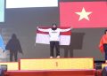 Atlet Tapak Suci UMS, Kirana Tias Savira meraih medali emas pada 10th Asian Pencak Silat Championship 2026 di Dong Nai, Vietnam, pada 15-23 Juli 2026. Foto: Ist.