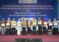 UNS menutup rangkaian Dies Natalis ke-50 dengan menggelar Anugerah Insan Berprestasi UNS 2026 serta Penganugerahan UNS–Komisi Nasional Disabilitas (KND) Inclusion Metrics 2026. Foto: Ist.