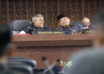 Sekda Jawa Tengah, Sumarno saat menghadiri Rapat Paripurna DPRD Jateng di Gedung Berlian, Semarang, Kamis, 30 Juli 2026. Foto: Ist.