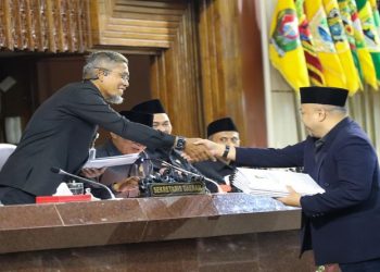 Sekda Jawa Tengah, Sumarno menghadiri Rapat Paripurna DPRD Jateng di Gedung Berlian, Semarang, Kamis, 30 Juli 2026. Foto: Ist.