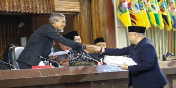 Sekda Jawa Tengah, Sumarno menghadiri Rapat Paripurna DPRD Jateng di Gedung Berlian, Semarang, Kamis, 30 Juli 2026. Foto: Ist.