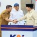 Gubernur Ahmad Luthfi mendampingi Presiden Prabowo Subianto meresmikan revitalisasi Stasiun Semarang Tawang, Kamis 30 Juli 2026. Foto: Ist.