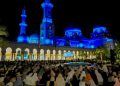 Ribuan jemaah memadati acara Solo Bersholawat 2026 di Masjid Raya Sheikh Zayed Solo pada 7 Agustus 2026. Foto: Ist.