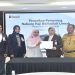 SEVP Funding and Transaction BSI, Ida Triana Widowati; perwakilan Kementerian Sosial RI, Sunniyah; Dinas Sosial Provinsi DKI Jakarta, Rudy Syahrul; SVP Retail Deposit Group, Dien Lukita Purnamasari di Kantor Pusat BSI Jakarta. Foto: Ist.