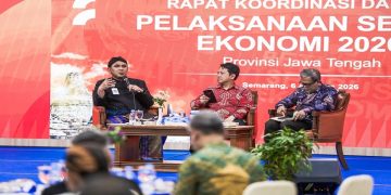 Wakil Gubernur Jawa Tengah, Taj Yasin saat Rapat Koordinasi Daerah Pelaksanaan Sensus Ekonomi 2026, Kamis, 6 Agustus 2026. Foto: Ist.