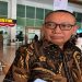 Ketua Umum Senkom Mitra Polri, Caption: Prof Dr KPH H Katno Hadi SE, MM, MH memberikan keterangan pers di Bandara Adi Soemarmo, Minggu (9/8/2026). Foto: Ist.