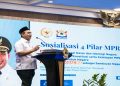 Wakil Gubernur Jawa Tengah, Taj Yasin Maimoen saat Sosialisasi 4 Pilar MPR RI di Gedung Gradhika Bhakti Praja, Semarang, Rabu, 12 Agustus 2026. Foto: Ist.