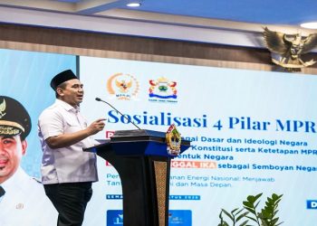 Wakil Gubernur Jawa Tengah, Taj Yasin Maimoen saat Sosialisasi 4 Pilar MPR RI di Gedung Gradhika Bhakti Praja, Semarang, Rabu, 12 Agustus 2026. Foto: Ist.