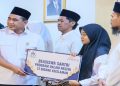 Wakil Gubernur Jawa Tengah, Taj Yasin Maimoen saat acara penyerahan beasiswa santri dan pengasuh pondok pesantren di 10 Gedung Merah Putih Semarang, Rabu 12 Agustus 2026. Foto: Ist.