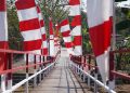 Jembatan Merah Putih Presisi di Kelurahan Jabungan, Kecamatan Banyumanik, Kota Semarang yang peresmiannya dihadiri Kapolda Jawa Tengah Irjen Pol Ribut Hari Wibowo. Foto: Ist.