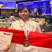 Siswi kelas 6 SDN Mangkubumen Kidul Surakarta, Aisha Adelia Sintha Sugiar meraih Bronze Award kategori Science dalam ajang IMASO 2026. Foto: Ist.