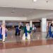 Sejumlah penari pembawakan Tari Gambyong di Bandara Adi Soemarmo Solo, Minggu (16/8/2026). Foto: Ist.