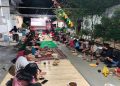 Warga RT 05 RW 05, Perum Gedangan Sektor 9, sangat antusias mengelar Tirakatan 17 an Agustusan. Foto: Ist.