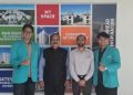 Dua mahasiswa UMS (memakai baju almamater) tampil dalam AILGS-2026 di Bennett University, Greater Noida, Uttar Pradesh, India pada 6-8 Agustus 2026. Foto: Ist.