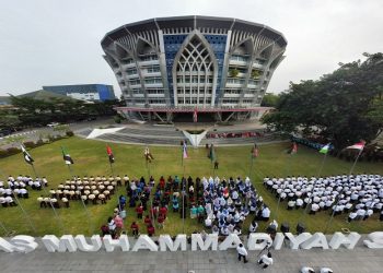 UMS menggelar upacara HUT ke-81 RI, Senin (17/8/2026). Foto: Ist.