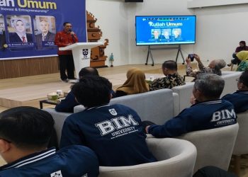 Suasana Kuliah Umum di lingkungan BIM University, Jumat (21/8/2026). Foto: Ist.