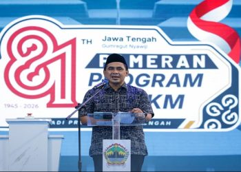 Wakil Gubernur Jawa Tengah Taj Yasin Maimoen menutup Pameran Program dan UMKM HUT ke-81 Provinsi Jawa Tengah, Sabtu, 22 Agustus 2026. Foto: Ist.