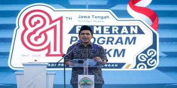 Wakil Gubernur Jawa Tengah Taj Yasin Maimoen menutup Pameran Program dan UMKM HUT ke-81 Provinsi Jawa Tengah, Sabtu, 22 Agustus 2026. Foto: Ist.