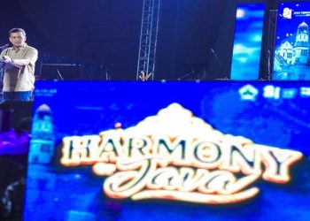 Gubernur Jawa Tengah Ahmad Luthfi menghadiri gelaran Harmony of Java 2026, Sabtu malam, 22 Agustus 2026. Foto: Ist.