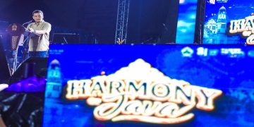 Gubernur Jawa Tengah Ahmad Luthfi menghadiri gelaran Harmony of Java 2026, Sabtu malam, 22 Agustus 2026. Foto: Ist.