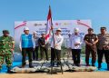 Gubernur Jawa Tengah, Ahmad Luthfi menghadiri seremoni Groundbreaking PLTS Terapung Gajah Mungkur (25/8/2026). Foto: Ist.