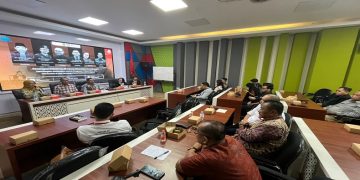 Diskusi dan talkshow perihal penerapan KUHAP baru yang digelar LBH Solo Justice & Peace bersama FH UNS dan DPD KAI Jawa Tengah di Ruang Pertamina Lantai 1, Gedung IV, FH UNS, Jumat (28/8/2026). Foto: Ist.