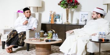 Wakil Gubernur Jawa Tengah Taj Yasin Maimoen menerima kunjungan Direktur Awwamah Center Indonesia, Syekh Muhyiddin Awwamah, Kamis, 3 September 2026. Foto: Ist.
