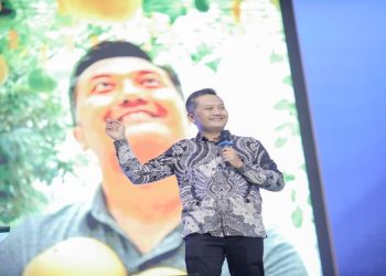 Orasi Ilmiah oleh Ismail Fahmi, Ph.D., Founder Drone Emprit sekaligus Wakil Ketua Majelis Pustaka dan Informasi Pimpinan Pusat Muhammadiyah. Foto: Ist.