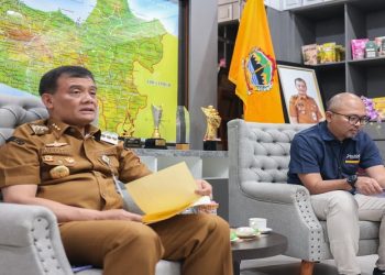 Gubernur Ahmad Luthfi menerima audiensi Pimpinan Bulog Jawa Tengah dan Kepala Dishanpan Jawa Tengah di Semarang pada, Selasa, 8 September 2026. Foto: Ist.