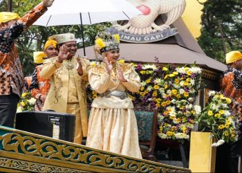 Suasana kemeriahan Pawai Ta'aruf MTQ Nasional XXXI Tahun 2026 di Kota Semarang, Jawa Tengah pada Sabtu, 12 September 2026. Foto: Ist.