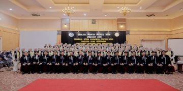 Sebanyak 97 mahasiswa Program Profesi Ners FIK UMS mengikuti upacara pengambilan sumpah profesi, Rabu (16/9/2026). Foto: Ist.