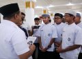 Puluhan santri Ma'had Tahfidzul Quran Isy Karima IMTAQ Shighor Program Khusus Kabupaten Karanganyar saat belajar kepemimpinan ke Wakil Gubernur Taj Yasin Maemoen di Wisma Perdamaian Semarang pada Rabu, 16 September 2026. Foto: Ist.