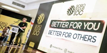 Sekda Provinsi Jawa Tengah saat launching Borobudur 100 di Atrium Mall Artos Magelang, Sabtu, 26 September 2026. Foto: Ist.
