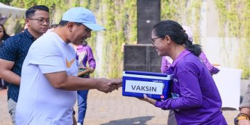 Wakil Gubernur Jawa Tengah Taj Yasin Maimoen menghadiri peringatan 'World Rabies Day 2026' di Taman Indonesia Kaya, Kota Semarang, Minggu, 27 September 2026. Foto: Ist.