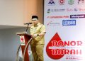 Wakil Gubernur Jawa Tengah, Taj Yasin Maimoen menghadiri acara Penyerahan Penghargaan dan Temu Donor Darah Sukarela ke-50 dan ke-75 kali PMI Kabupaten/Kota se-Jawa Tengah, Selasa, 29 September 2026. Foto: Ist.