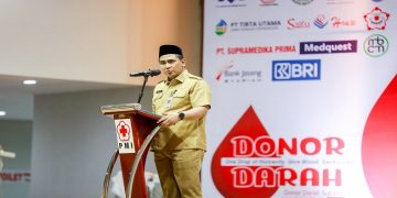 Wakil Gubernur Jawa Tengah, Taj Yasin Maimoen menghadiri acara Penyerahan Penghargaan dan Temu Donor Darah Sukarela ke-50 dan ke-75 kali PMI Kabupaten/Kota se-Jawa Tengah, Selasa, 29 September 2026. Foto: Ist.