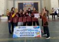 Tim basket putri FKIP Juara 1 kegiatan olahraga dalam rangka Hari Jadi UMS. Foto : Ist.