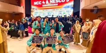 Tim Sang Surya UMS membawa pulang tiga penghargaan di ajang Nusantara Creative Competition 4 di Bali. Foto : Ist.