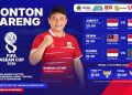Pemprov Jateng sebarkan flyer undangan nonton bareng FIFA ASEAN Cup 2026 di Halaman Kantor Gubernur untuk warganya. Nobar bola gratis ini difasilitasi pemprov. Foto : Ist.