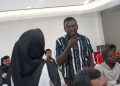 Salah satu mahasiswa magister rumah sakit, Evarist Fuko Nsumie asal Dar es Salaam, Tanzania peserta Orientasi Mahasiswa Internasional Gelombang Kedua. Foto : Ist.