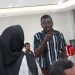 Salah satu mahasiswa magister rumah sakit, Evarist Fuko Nsumie asal Dar es Salaam, Tanzania peserta Orientasi Mahasiswa Internasional Gelombang Kedua. Foto : Ist.