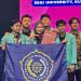 Tim mahasiswa UMS meraih medali emas kategori Innovative Social Sciences dalam ajang 8th WICE 2026 di Malaysia. Foto: Ist.