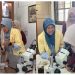 Siswa-siswi Madrasah Aliyah Muhammadiyah Limpung, Batang, melakukan aktivitas praktikum di laboratorium pendidikan biologi UMS. Foto: Ist.