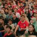 Gubernur Ahmad Luthfi bersama warga nobar Timnas Indonesia di halaman Kantor Gubernur Jawa Tengah. Foto: Ist.