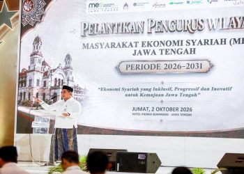 Wakil Gubernur Jawa Tengah, Taj Yasin Maimoen menghadiri acara Sharia Economic Leaders Forum (SELF) Jateng 2026 di Padma Hotel Semarang, Jumat, 2 Oktober 2026. Foto: Ist.