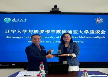UMS memperkuat kerja sama internasional dengan Liaoning University, China. Foto: Ist.