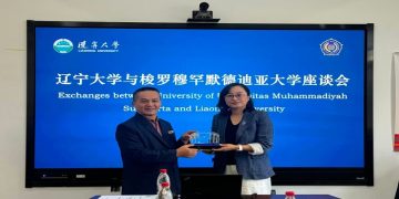 UMS memperkuat kerja sama internasional dengan Liaoning University, China. Foto: Ist.