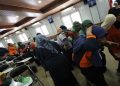Simulasi mitigasi bencana dalam kegiatan TOT relawan SPAB Aisyiyah Jawa Tengah di Pesma UMS, Sabtu (3/10/2026). Foto: Ist.