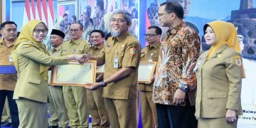 Sekda Sumarno saat Rapat Koordinasi Pengawasan Kearsipan Provinsi Jawa Tengah Tahun 2026 di Gedung Grhadika Bhakti Praja, Semarang, Selasa, 6 Oktober 2026. Foto: Ist.