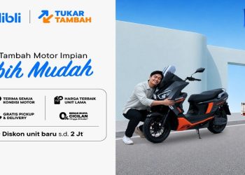 Blibli melalui kategori otomotif menghadirkan fitur Tukar Tambah Motor. Foto: Ist.